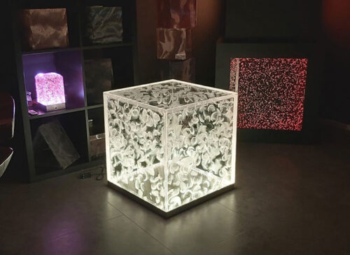 LED Sitzwürfel "Le Grand Cube Vento"